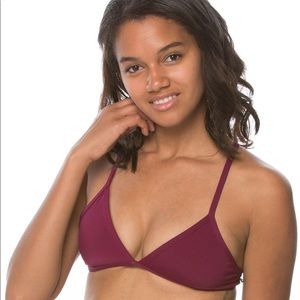 Jolyn triangle cabernet bikini top